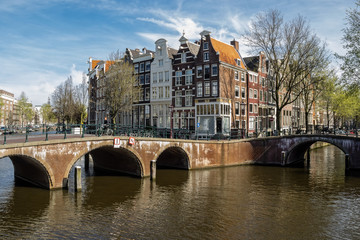 Fototapeta premium Amsterdam. Keizersgracht/Leidsegracht.