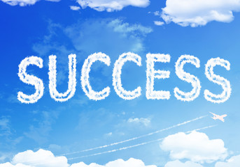 Cloud text : Success on the sky