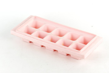Fototapeta na wymiar Pink Ice Tray