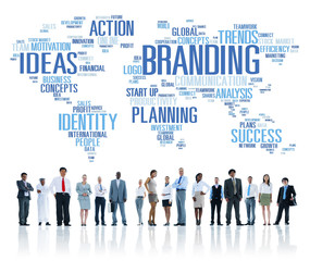 Branding World Global Marketing Identity Individuality Concept