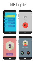 Flat Ui or UX mobile apps kit