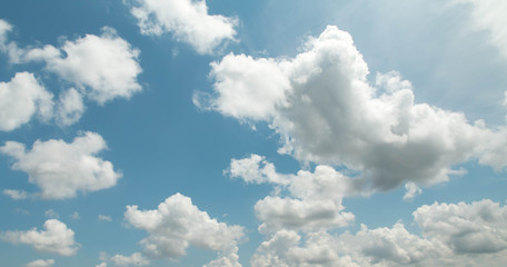 blue sky with cloud closeup
