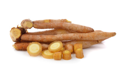 Fingerroot, Kaempfer, Boesenbergia on white background