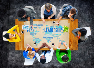 Leadership Boss Management Coach Chief Global Concept