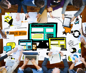 Responsive Design Quality Content Share Online Concept
