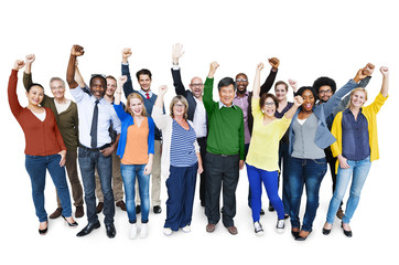 Fototapeta premium Diversity Casual Team Cheerful Success Community Concept