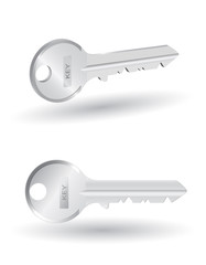 realistic vector metal's keys