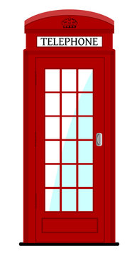 London phone box , vector illustration, eps10