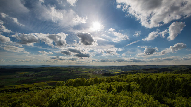 Aussicht &uuml;ber den Solling und das Weserbergland