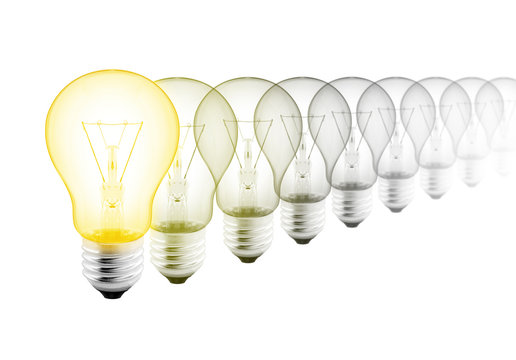 think idea light bulb