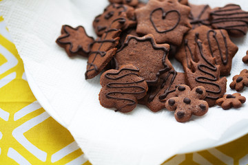 Mixed Cookies on a white plate