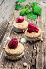 fresh raspberry cookies