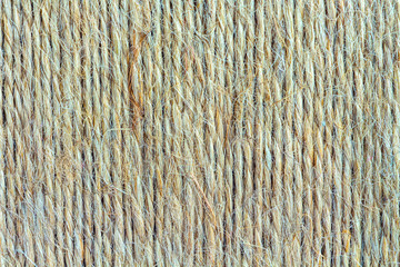 Vertical Strings of Hemp Twine Background