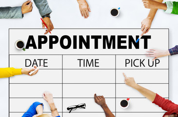 Appointment Schedule Memo Management Organizer Urgency Concept