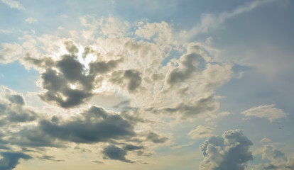 Background of dark clouds before a thunder-storm