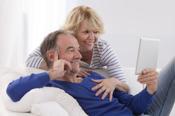 Tablette informatique senior