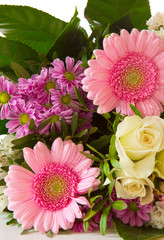 Colorful flowers bouquet .