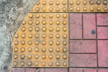 image of close up at Tactile paving texture