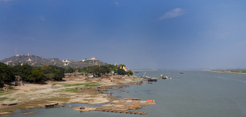 Sagaing view, Mandalay, Burma