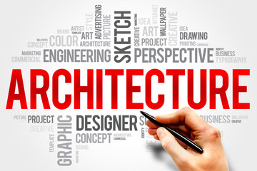 Architecture word cloud concept