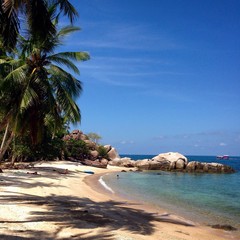 Sunny beach in Koh Tao