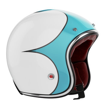 Motorcycle helmet blue