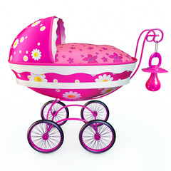 Pink pram