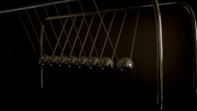 3D animiertes Newton Pendel