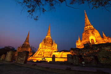 Fototapeta premium Wat phra sri sanphet ,World heritage ,Ayutthaya ,Thailand