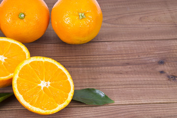 oranges on the table