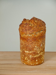 whole grain spelt bread with chia and oats