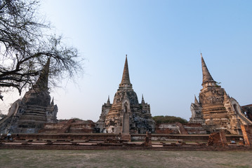 Fototapeta premium Wat phra sri sanphet ,World heritage ,Ayutthaya ,Thailand
