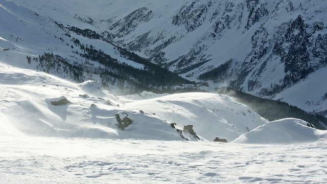 Silvretta Alps winter view (Austria).
