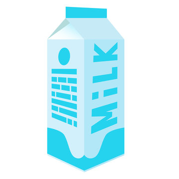 Pack with label milk
