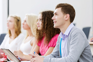 Fototapeta premium Students at lesson