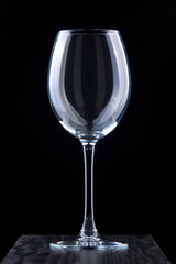 Empty vine  glass