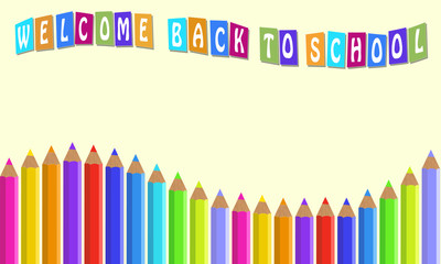Vector Back ground for Back to School.