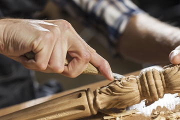 Carpenter at work