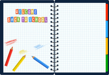 Vector Back ground for Back to School.