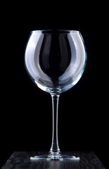 Empty wine glass