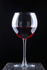 Red wine in the glass