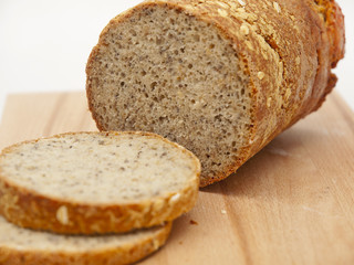 whole grain spelt bread with chia and oats