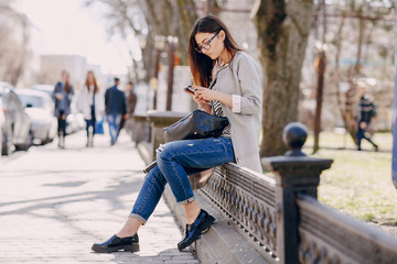 beautiful young fashion girl