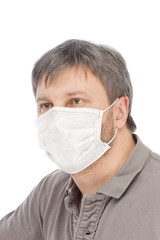 Man in medical mask
