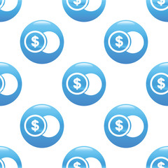 Dollar coin sign pattern