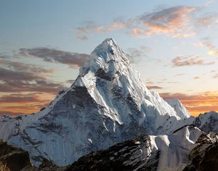 Crédence de cuisine en verre imprimé Ama Dablam Ama Dablam en route pour le camp de base de l& 39 Everest