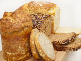 various spelt breads