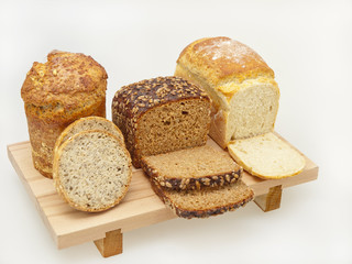 various spelt breads