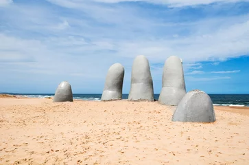 Fototapete Südamerika Hand Skulptur, von Punta del Este, Uruguay