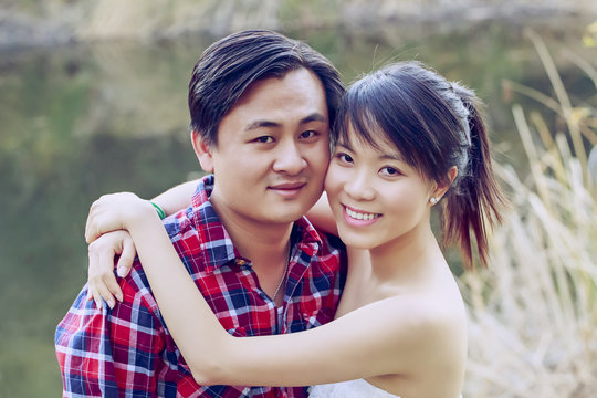 Happy young couple 